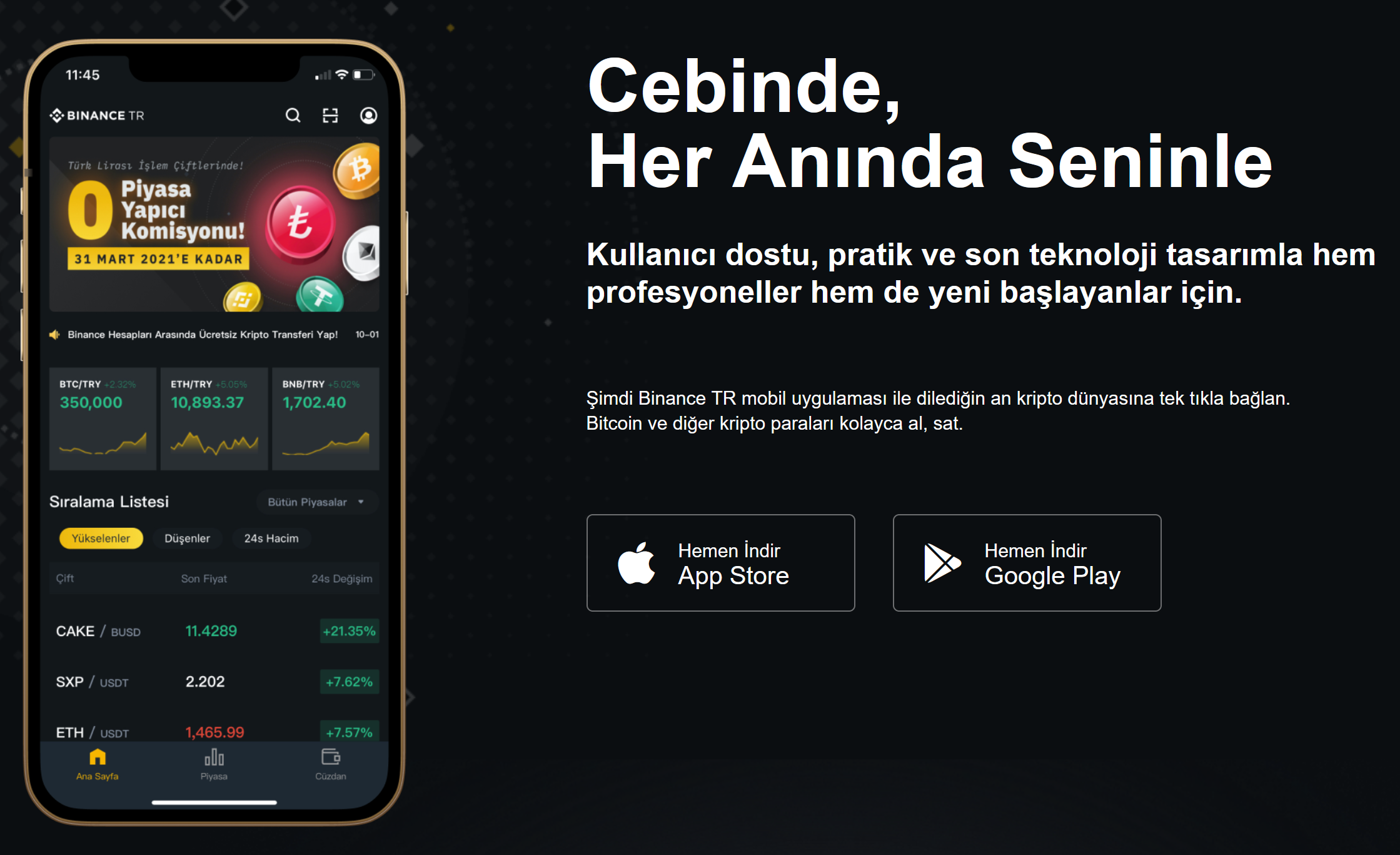 TrBinance Mobil Uygulama